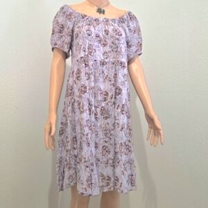 EUC Maurices Floral Off-Shoulder Dress